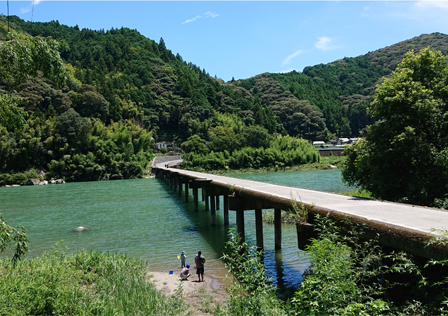 高知県吾川郡いの町道の駅木の香/周辺観光/名越沈下橋