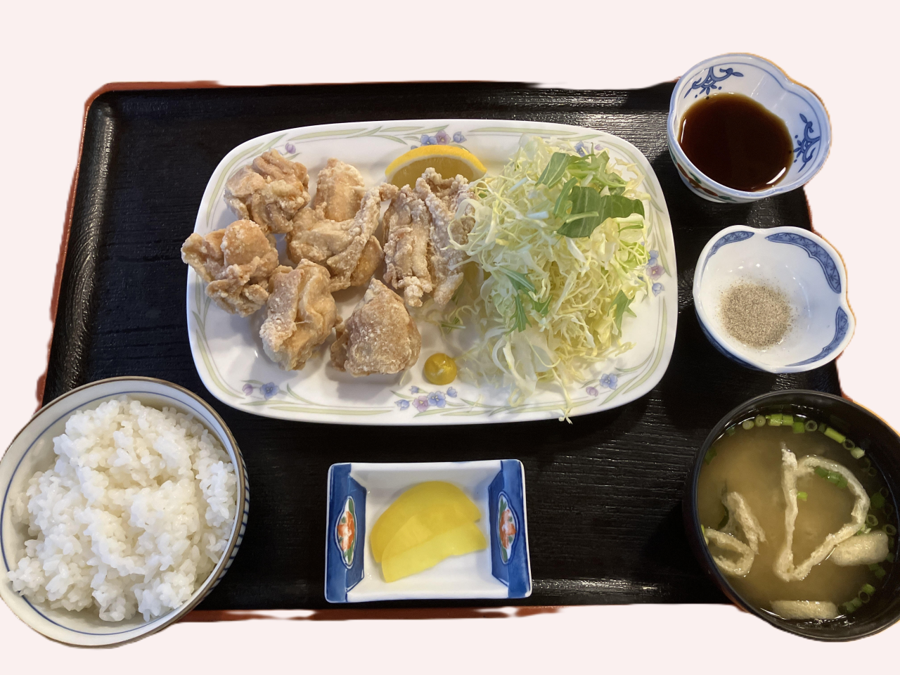 高知県吾川郡いの町/道の駅木の香/よさこい尾鶏のからあげ定食