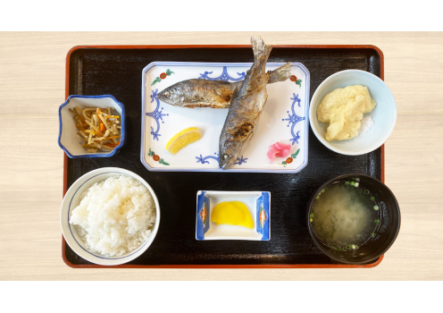 高知県吾川郡いの町/道の駅木の香/あめごの塩焼き定食
