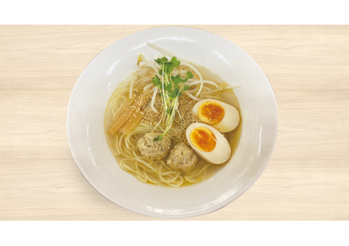 高知県吾川郡いの町/道の駅木の香/木の香きじ塩ラーメン(ゆずこしょう付き)
